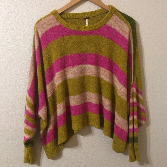 Free People All about You Pullover Sweater in Multi Color - Size XS - Picture 1 of 5